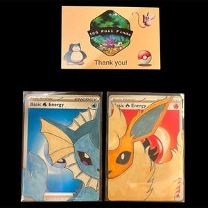 Flareon and Vaporeon Art Cards (1st of type)