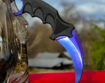 Karambit - CS Inspired Replica Knife - Doppler Phase 3 - Christmas Gift Ideas
