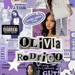 Handgemachte Olivia Rodrigo Sticker