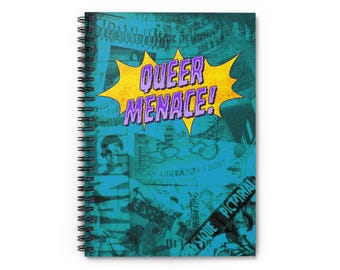 Queer Menace Spiral Notebook – LGBTQIA+ Pop-Art Journal