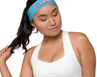Queer Menace Headband: Trans Pride Athleisure Accessory