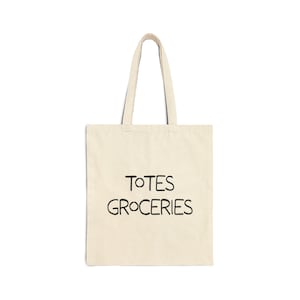 Totes Groceries - Reusable Cotton Canvas Tote | Eco-Friendly Shopping Bag for Farmers Market, Groceries, or Everyday Use