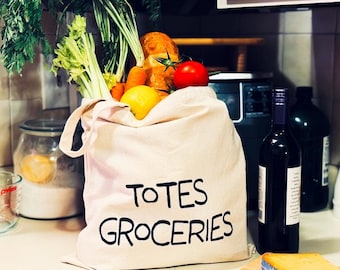 Reusable Cotton Canvas Grocery Tote: Eco-Friendly Farmers Market Bag