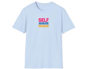 Self Aware Goods Logo Tee: Unisex Softstyle Cotton Graphic Shirt
