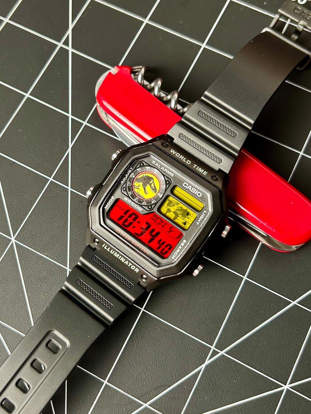 Jurassic Park - Casio Royale (AE-1200) Mod - Etsy