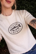 Whimsy Folk Mountain Trout Graphic Tee: 100% Cotton Illustrated Summer Shirt