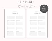 Weekly Grocery List Printable | Organized Shopping List with Pantry, Produce, Meat, Dairy & More