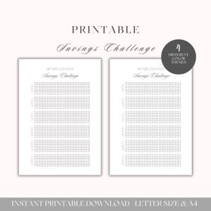 Spare Change Challenge | 88 Euro Dollar Printable Savings Tracker | 100 x 1–50 Cent Coins | 4 Color Themes | A4 & US Letter | Digital