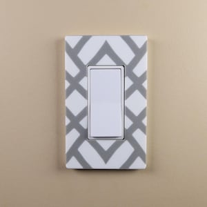 Electrical Cover Plate – Screwless Design for Outlets & Light Switches - Linear Pattern
