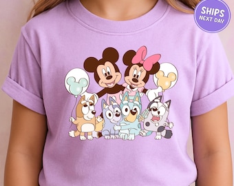 Disney Shirt Disney Blue Dog Sweatshirt Disney World Shirt Retro Mickey Disneyland Magical Kids Toddler Sweatshirt Best Day Ever Blue Dog