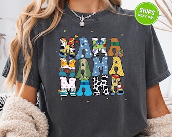 Disney Mama Toy Story Comfort Colors® Shirt Mama Shirt Toy Story Mama Sweatshirt Retro Disney Mama Shirt Mothers Day Gift For Mom Disney Mom