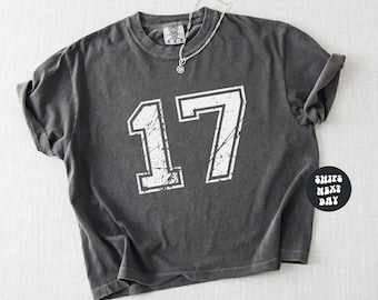 Chemise courte Comfort Colors® numéro personnalisé Top court pour le match T-shirt carré de football personnalisé Débardeur d'équipe personnalisé Baseball maman An2K T-shirt bébé