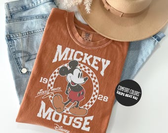 Disney Mickey Comfort Colors Shirt Disney Est 1928 Tee Disney Trip Sweatshirt Walt Disney Youth T-Shirts