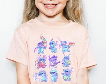 Disney Shirt Stitch Toddler Sweatshirt Retro Disney Lilo And Stitch Shirt Disney Floral Stitch Shirt Funny Cute Stitch Disney Sweatshirt