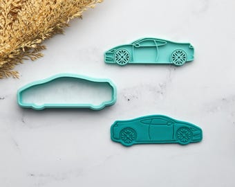Sports Car Cookie Cutter STL File, Racing Theme (Digital Download)