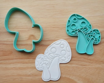 Woodland Mushrooms Cookie Cutter STL File | 3D Printable Kids Party Baking Tool | Digital Download