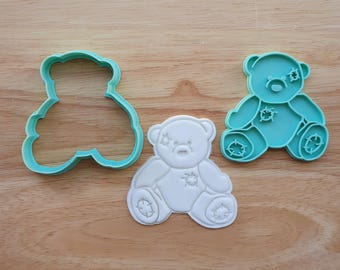 Teddy Bear Cookie Cutter STL | Baby Shower Baking (Digital Download)