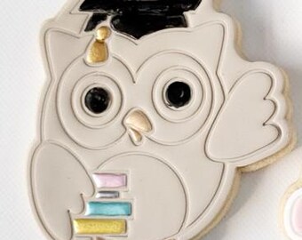 Emporte-pièce hibou de remise des diplômes, 7 cm (fichier STL numérique)