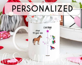 55th Birthday Gift Mug For Women, Personalized Other 55 Year Olds You, Funny Custom Gift For Your Best Friend, Mother, Daughter, Neice, Aunt