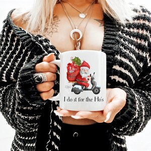 Funny Santa Mug, Cute Santa Mug, Rude Santa, Biker Christmas Gift, Sexy ...