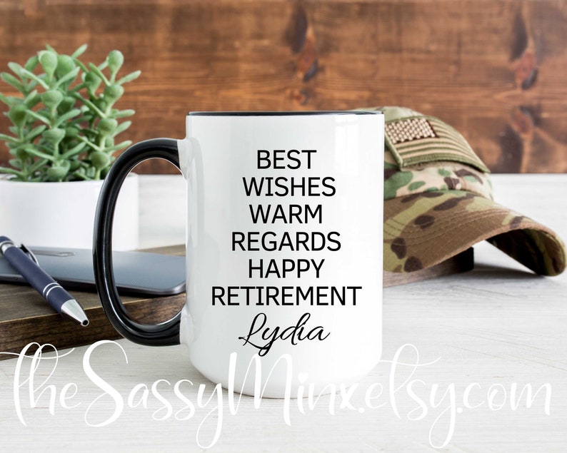 Personalized Retirement Gift For Coworker or Boss, Funny Office Humor Mug For Goodbye Gift Retiring Employee, Finally Retired Gift Idea image 6