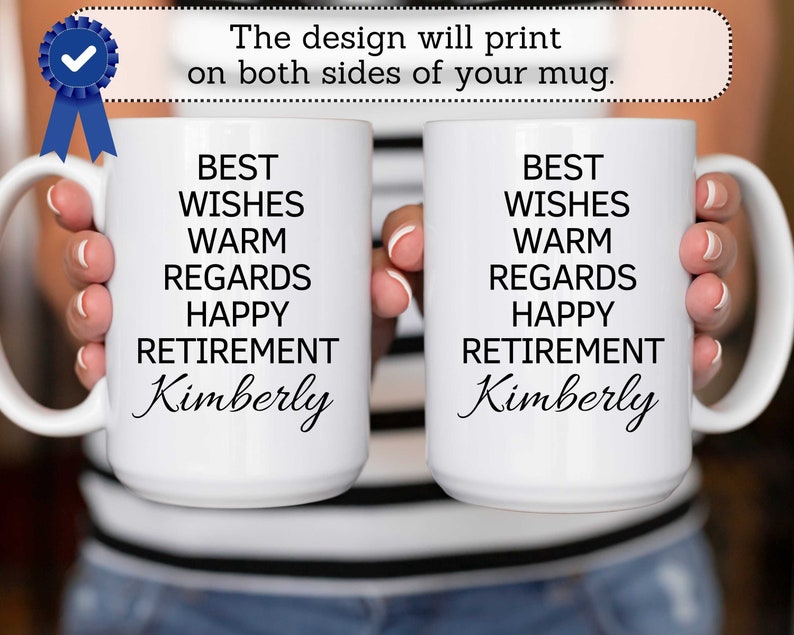 Personalized Retirement Gift For Coworker or Boss, Funny Office Humor Mug For Goodbye Gift Retiring Employee, Finally Retired Gift Idea image 2