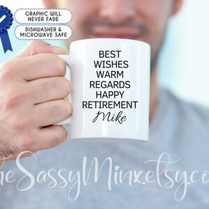 Personalized Retirement Gift For Coworker or Boss, Funny Office Humor Mug For Goodbye Gift Retiring Employee, Finally Retired Gift Idea image 3