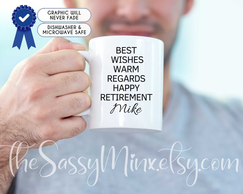 Personalized Retirement Gift For Coworker or Boss, Funny Office Humor Mug For Goodbye Gift Retiring Employee, Finally Retired Gift Idea image 3