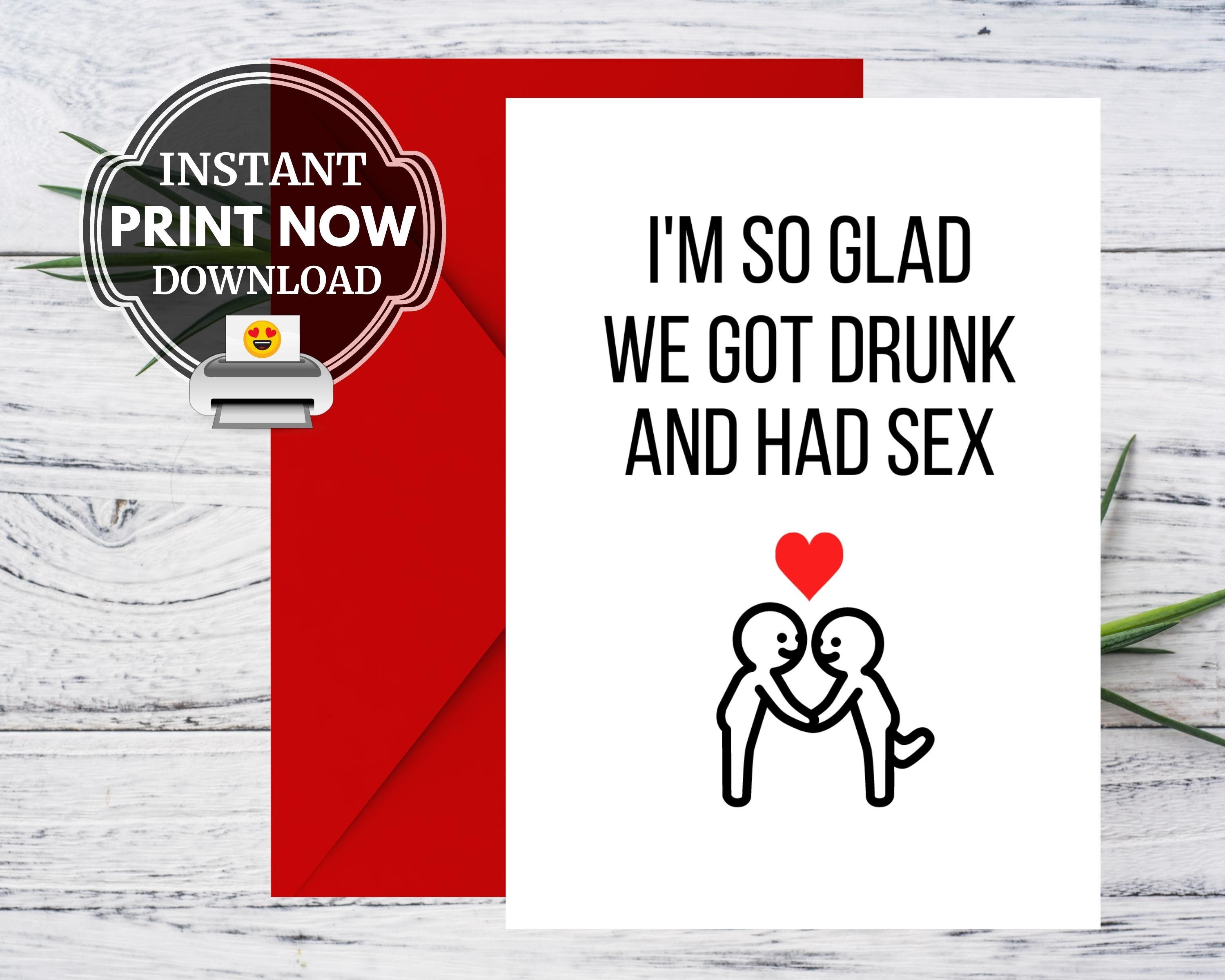 Drunk sex card foto