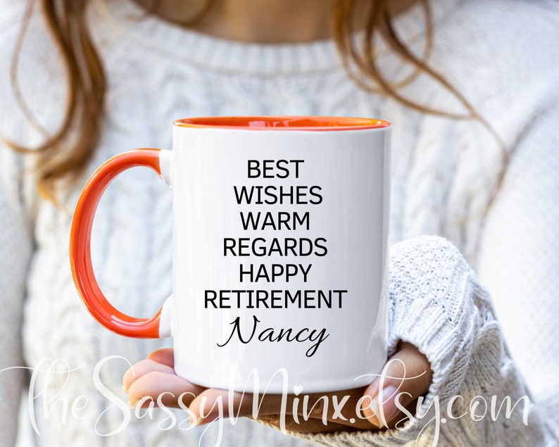 Personalized Retirement Gift For Coworker or Boss, Funny Office Humor Mug For Goodbye Gift Retiring Employee, Finally Retired Gift Idea image 5