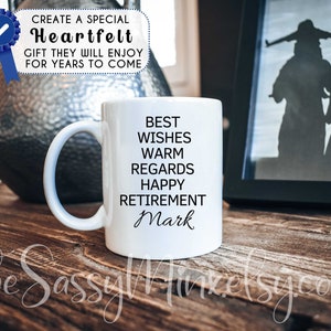 Personalized Retirement Gift For Coworker or Boss, Funny Office Humor Mug For Goodbye Gift Retiring Employee, Finally Retired Gift Idea image 4