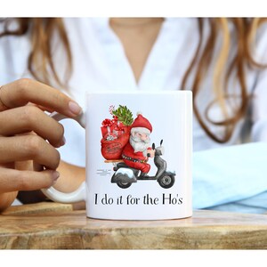 Funny Santa Mug, Cute Santa Mug, Rude Santa, Biker Christmas Gift, Sexy ...