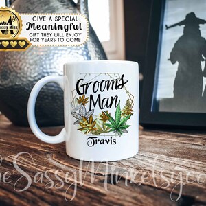 Personalized Marijuana Wedding Party Gift Cannabis Lover, Weed Wedding Themed Gift For Your Bridesmaids, Maid of Honor, Best Man & Groomsman image 5