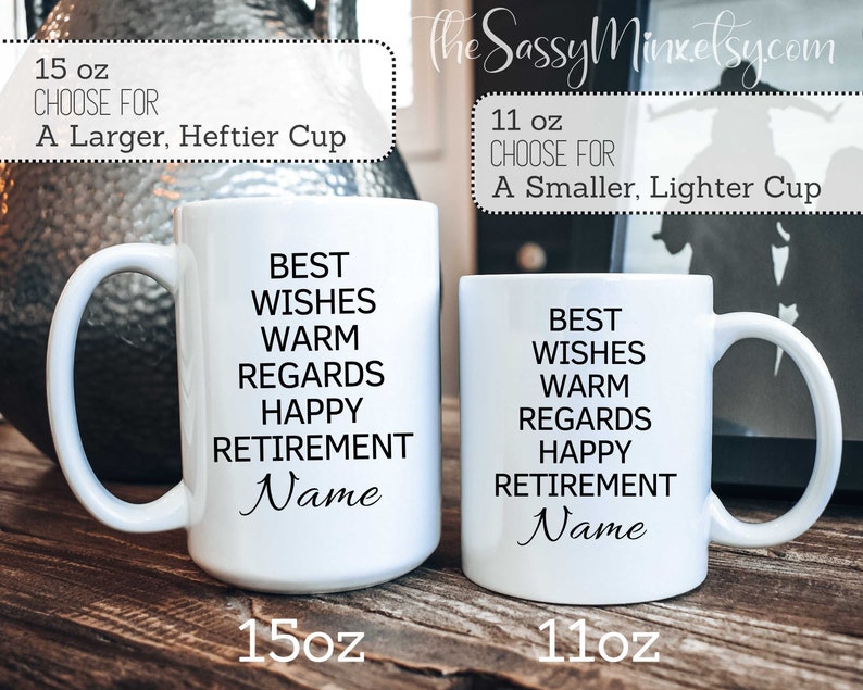 Personalized Retirement Gift For Coworker or Boss, Funny Office Humor Mug For Goodbye Gift Retiring Employee, Finally Retired Gift Idea image 7