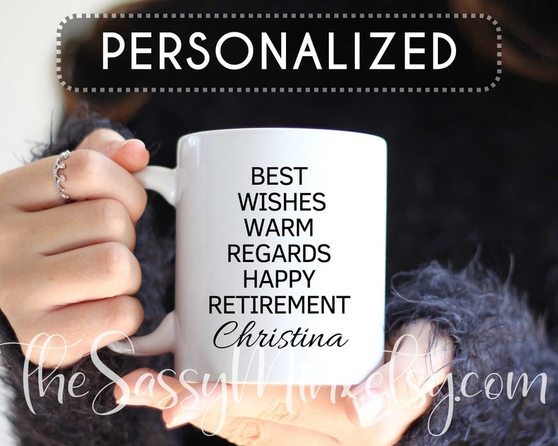 Personalized Retirement Gift For Coworker or Boss, Funny Office Humor Mug For Goodbye Gift Retiring Employee, Finally Retired Gift Idea image 1