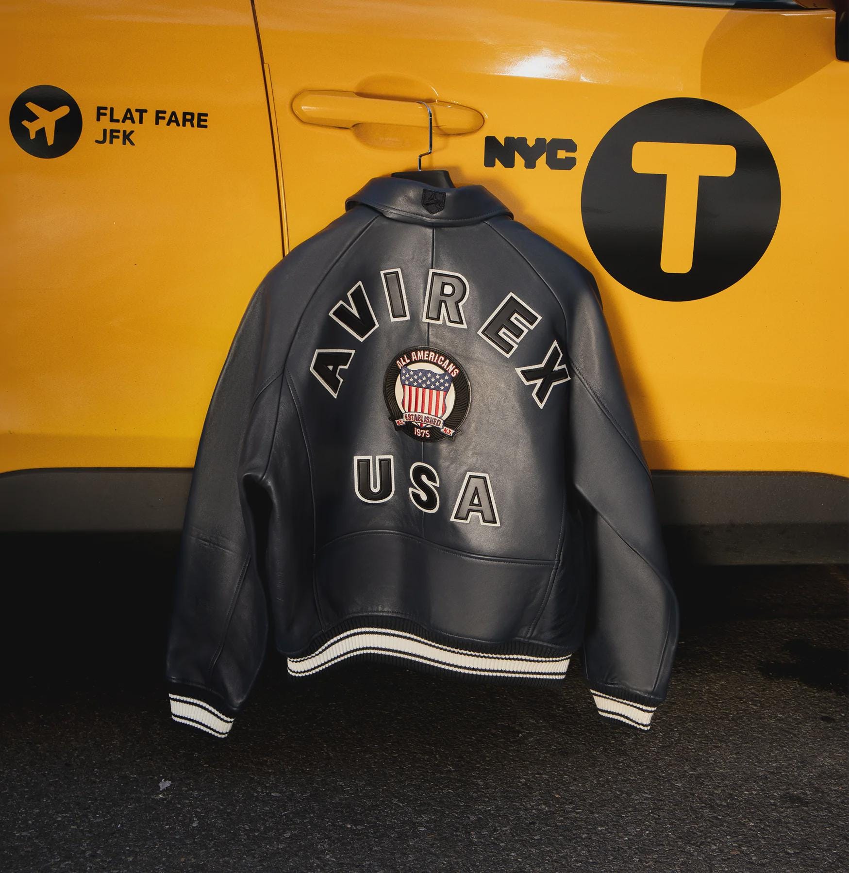 ス*ー様 AVIREX USA レザージャケット ボンバー Men's Avirex USA Leather Jacket, Vintage Bomber Style, Varsity