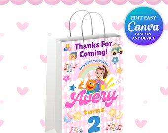 Ms Rachel Goodie Bag Ms Rachel Party Favor Ms Rachel Party Geschenktasche Canva DIY