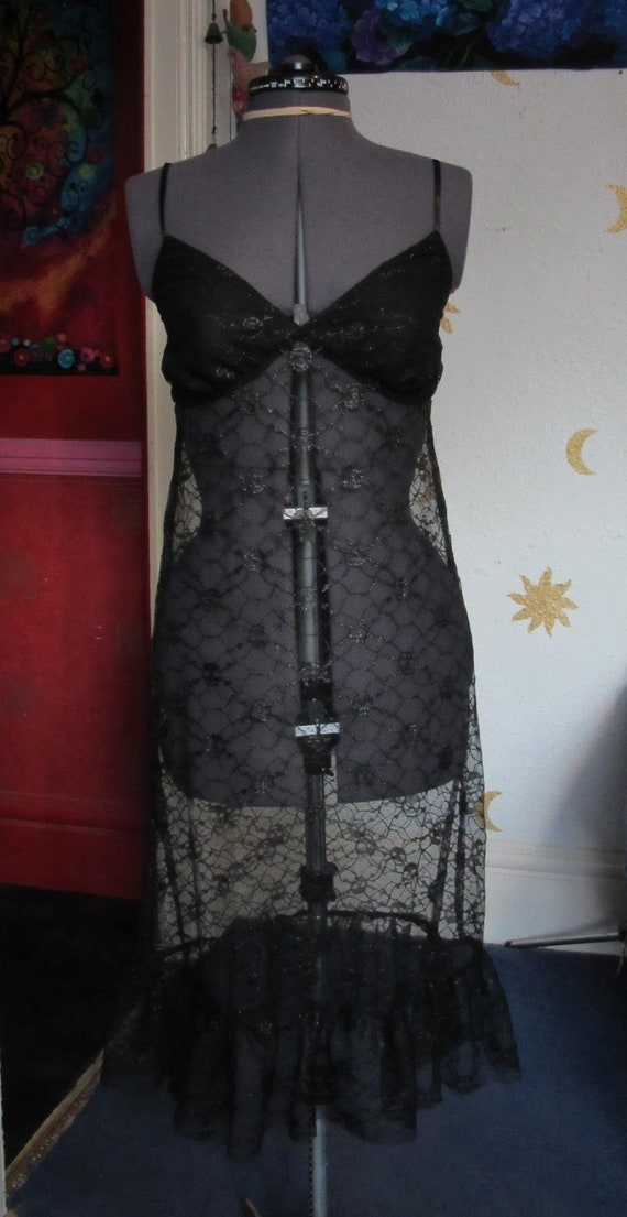 chinese dress ladies Gothic Skull Dress – Goth N' Rock main image 0