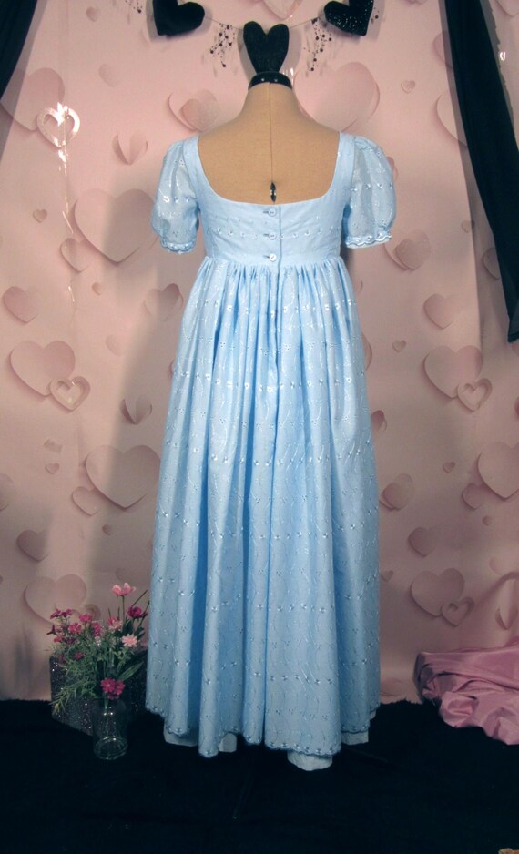 fitted bodice jane austen regency dress empire line made to order in any fabric