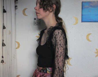 Haut D'épaules Orné Noir - Marque NEXT, Taille S, Occasion Très Bon état Pour Soirée