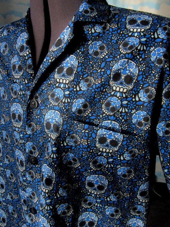 Sugar Skull Shirt Alternative Hawaiian 