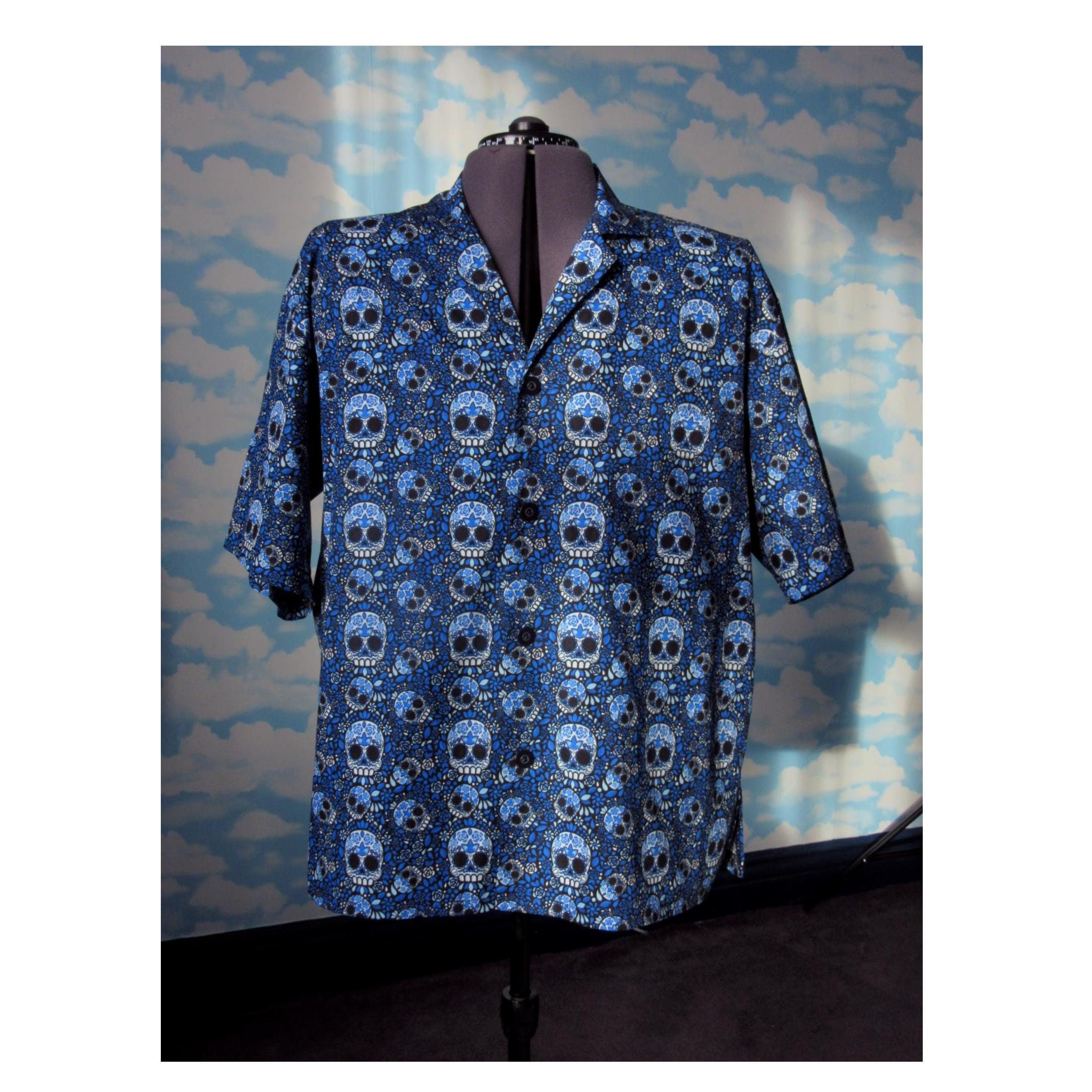 Sugar Skull Shirt Alternative Hawaiian 