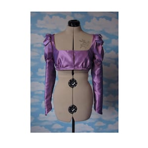 regency spencer two tone lavender pink taffeta with petal shoulder detail jane austen jacket UK seller