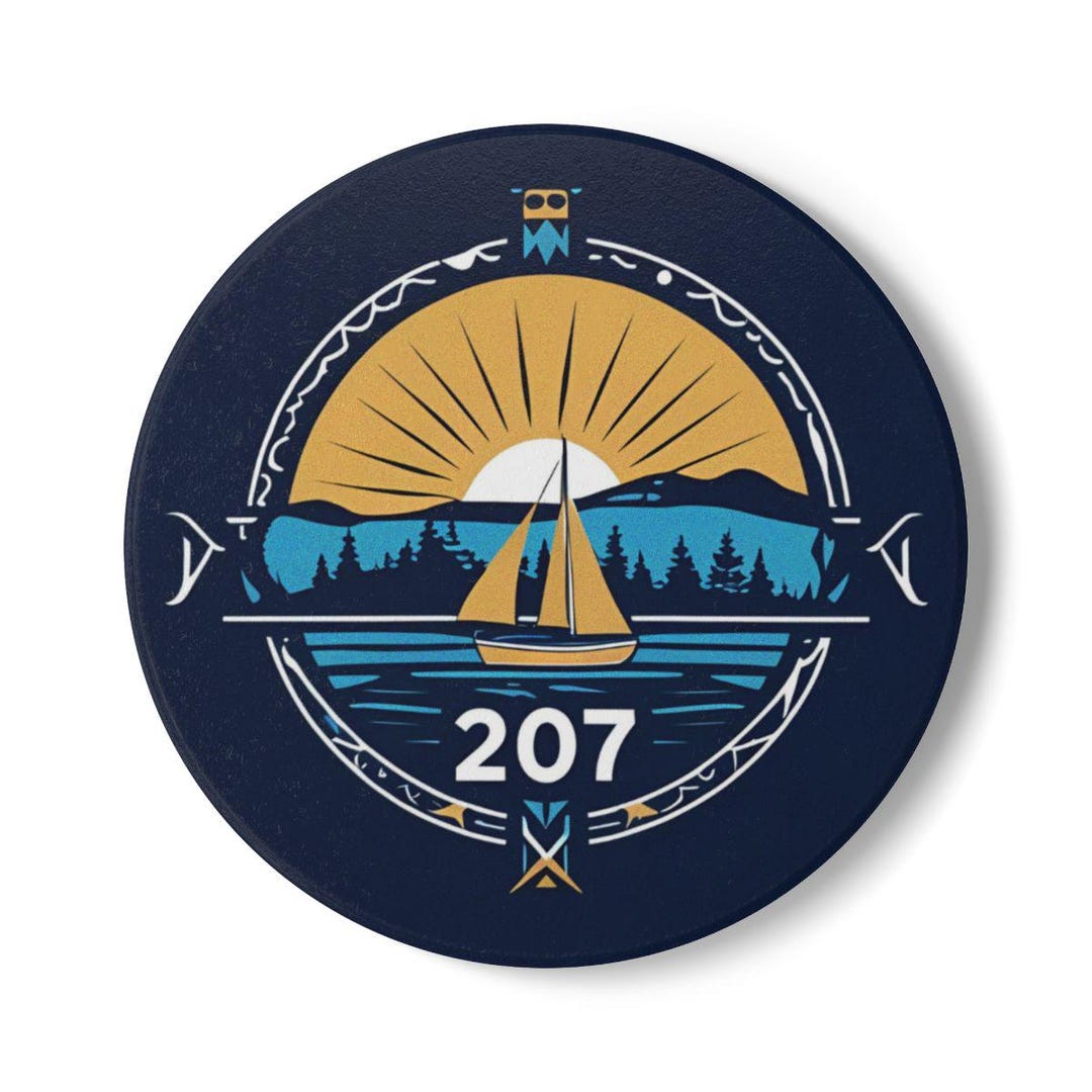 Set of 4, 207 Maine Coaster - Etsy