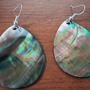 Natural Black MOP Earrings