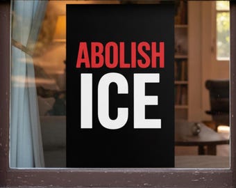 Abolish Ice Protest Poster Anti-ICE Anti-Fascist Social Justice Activism Print For Political Demonstration And Protest Minneapolis Minnesota