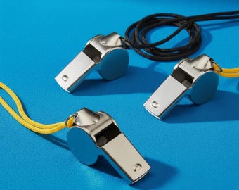 Emergency Survival Whistle Safety Equipment Safety Whistle Lanyard Aluminum Whistle Anti Ice Whistles For Ice Whistle Kits Protests Sports