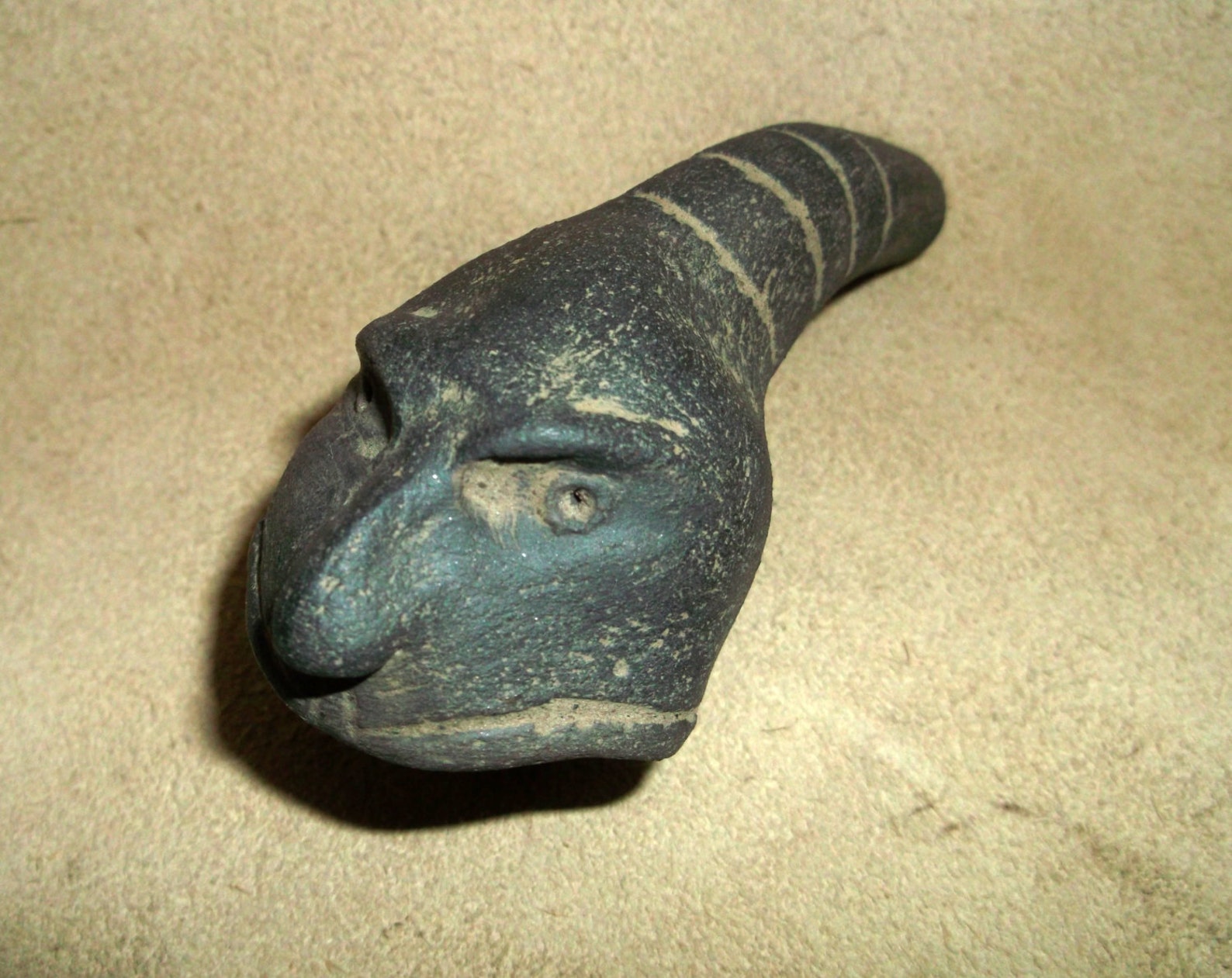 Very Old Rare Indian Artifact Human Effigy Peace Pipe Native Etsy