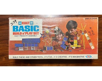 Ideal KliKit Basic Bygg och Lek Set Byggleksak Vintage 1960-tal