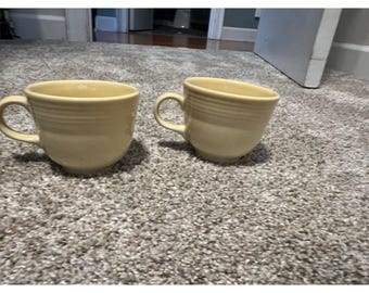 Fiesta Ware Gula Vintage Te-Kaffekoppar Ersättningsdelar